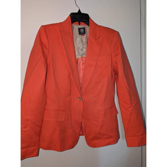 Vince Camuto Jackets & Blazers - Vince Camuto Blazer Womens Size 4 Orange Tailored Single Button Professional